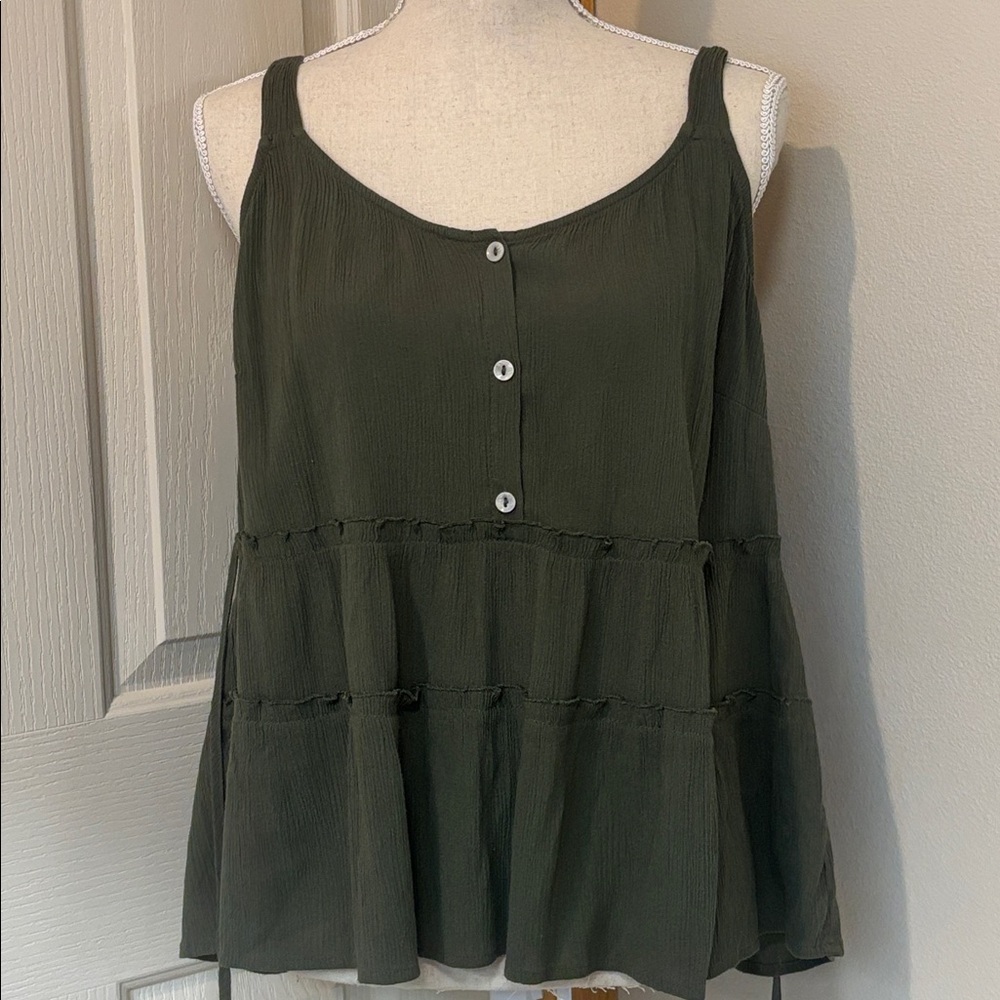EUC Olive Green Tank Top